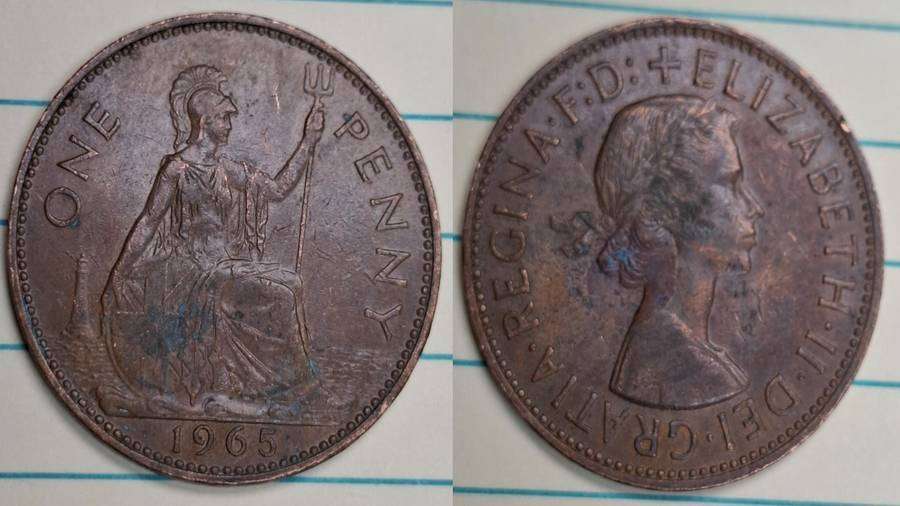 1965 UK 1 Penny and 1917 UK ½ Penny