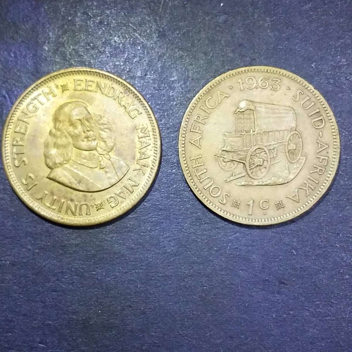 1963 RSA 1 cent (Randomly selected coin ) -850