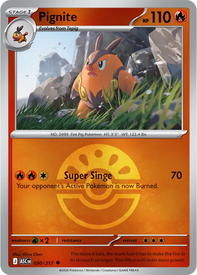 Pignite (Friend Ball) Ascended Heroes Uncommon 030/217