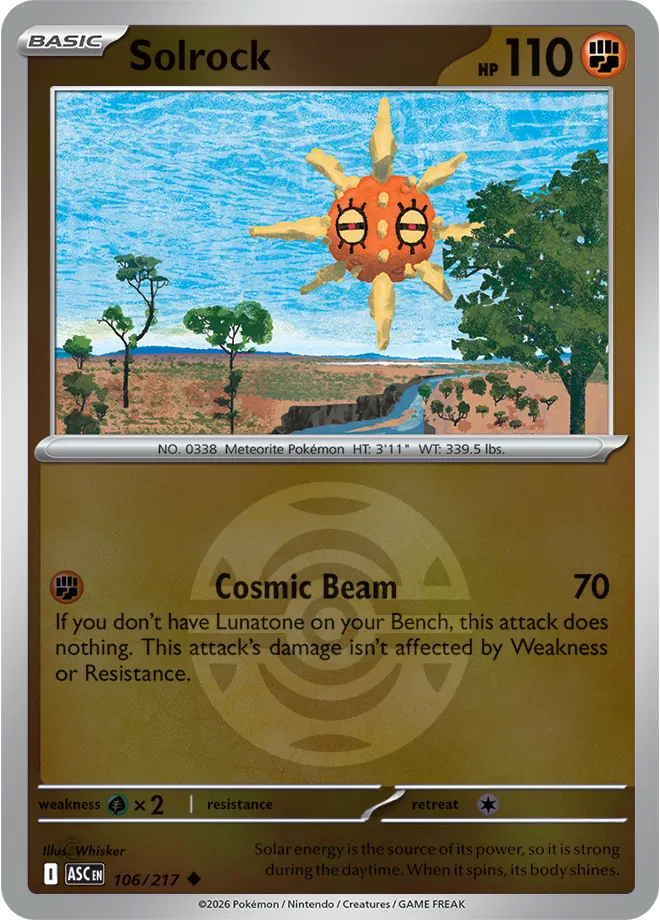 Solrock (Dusk Ball) Ascended Heroes Uncommon 106/217