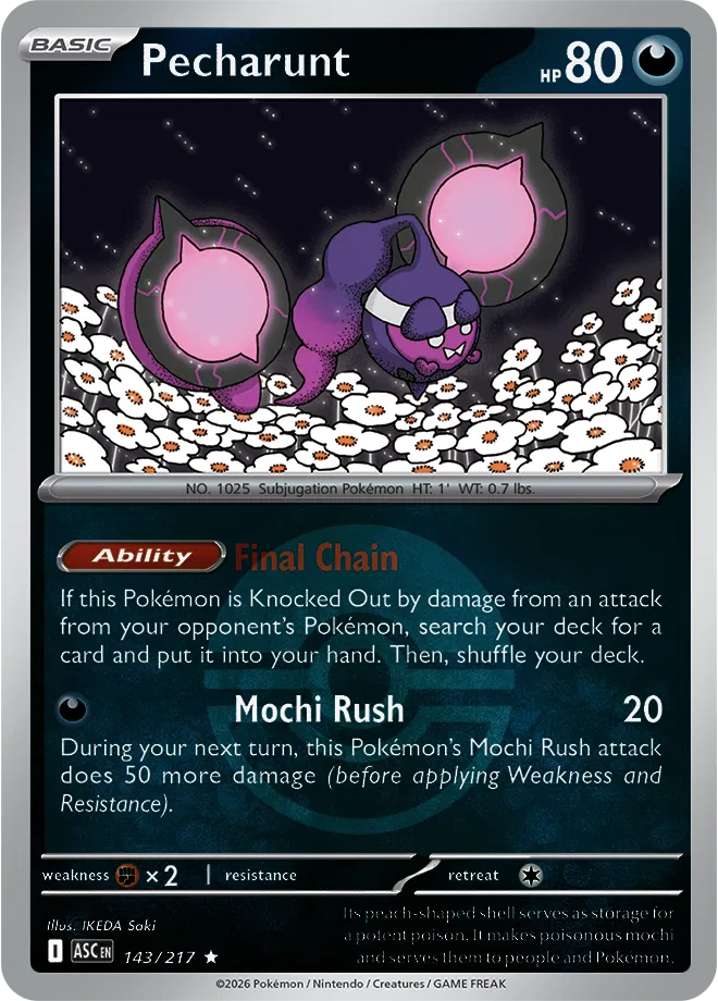 Pecharunt (Poke Ball) Ascended Heroes Rare 143/217