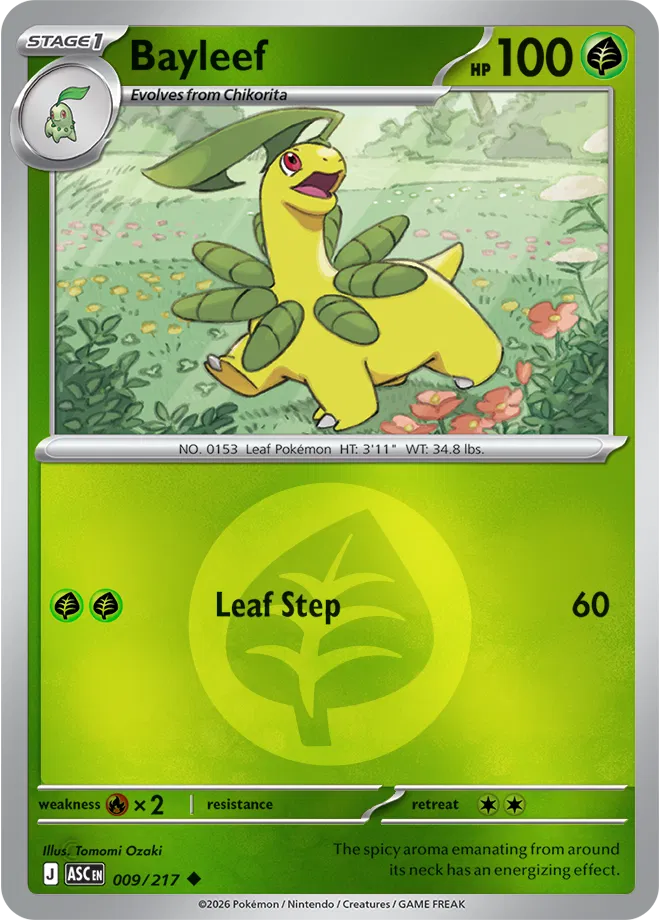 Bayleef (Energy Symbol Pattern) Ascended Heroes Uncommon 009/217