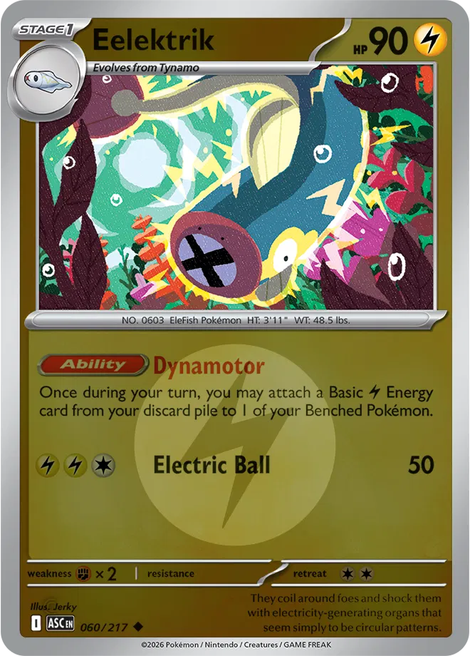 Eelektrik (Energy Symbol Pattern) Ascended Heroes Uncommon 060/217