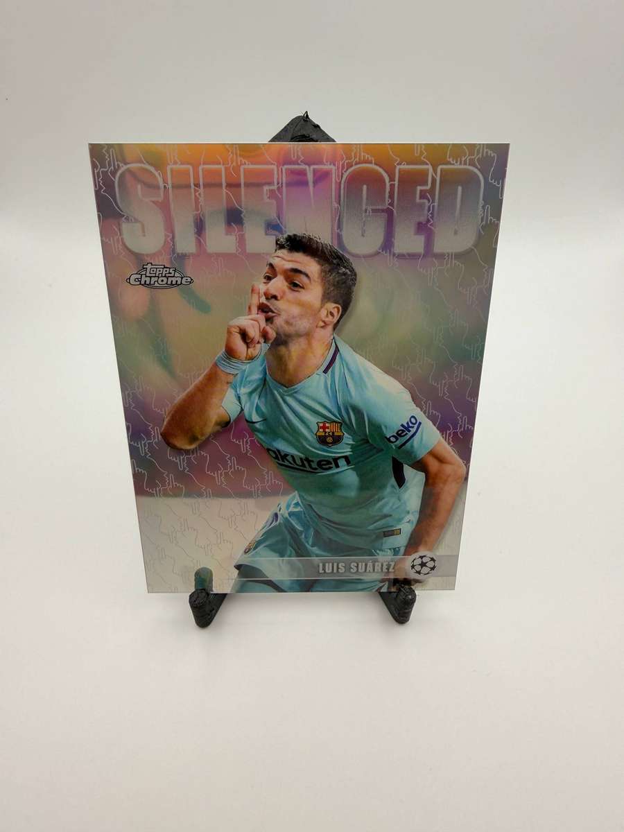 2026 Topps Chrome UCC Silenced Insert Luis Suarez FC Barcelona
