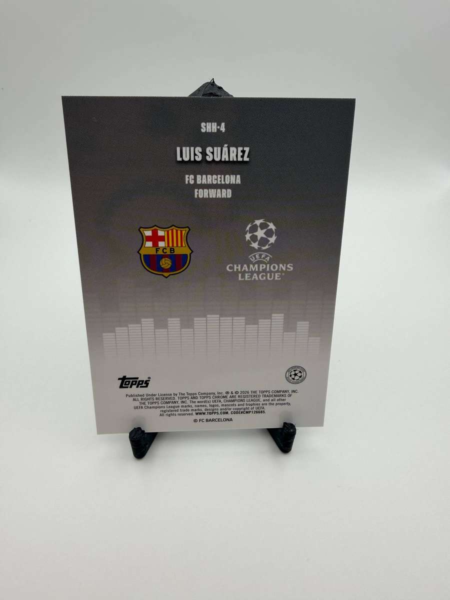 2026 Topps Chrome UCC Silenced Insert Luis Suarez FC Barcelona