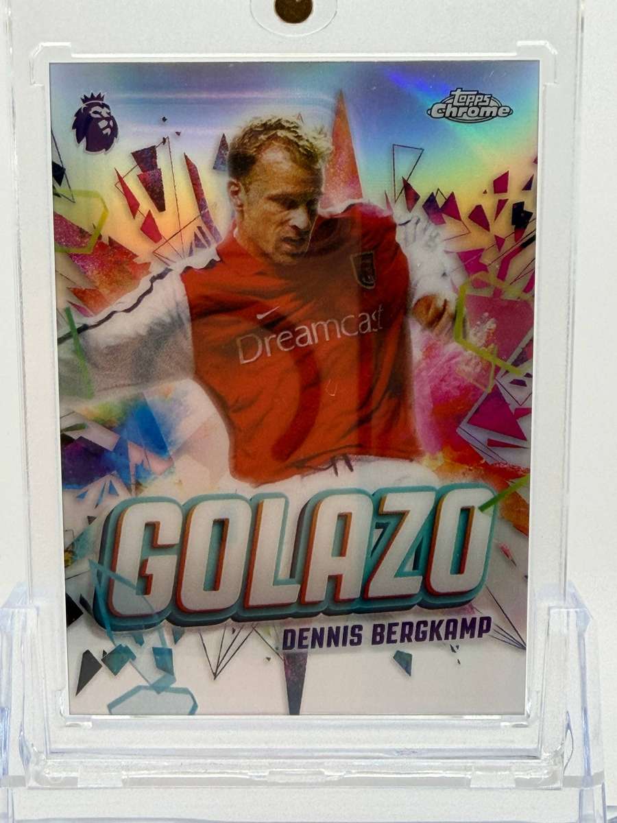 2026 Topps Chrome Premier League Golazo Dennis Bergkamp Arsenal