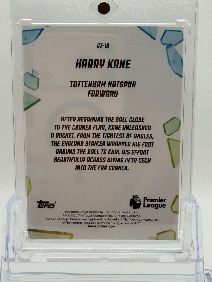 2026 Topps Chrome Premier League Golazo Harry Kane Tottenham Hotspur