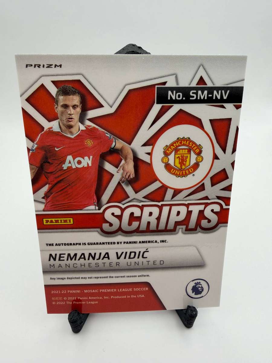 Panini Mosaic Nemanja Vidic Manchester United Auto