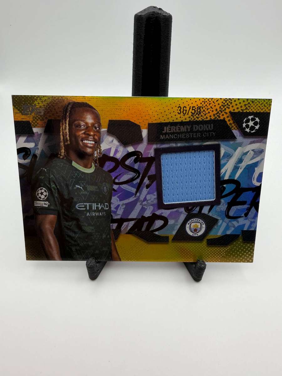 Topps Jeremy Doku Manchester City Player Worn Relic Patch 36/50