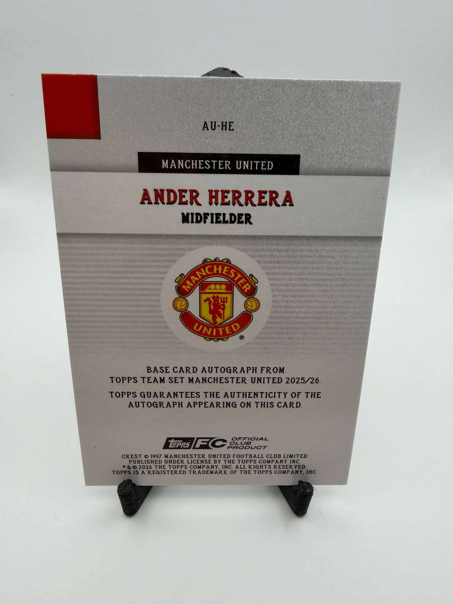 Topps Ander Herrera Manchester United Autograph