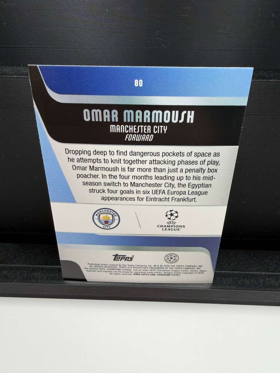 Topps Omar Marmoush Manchester City /150