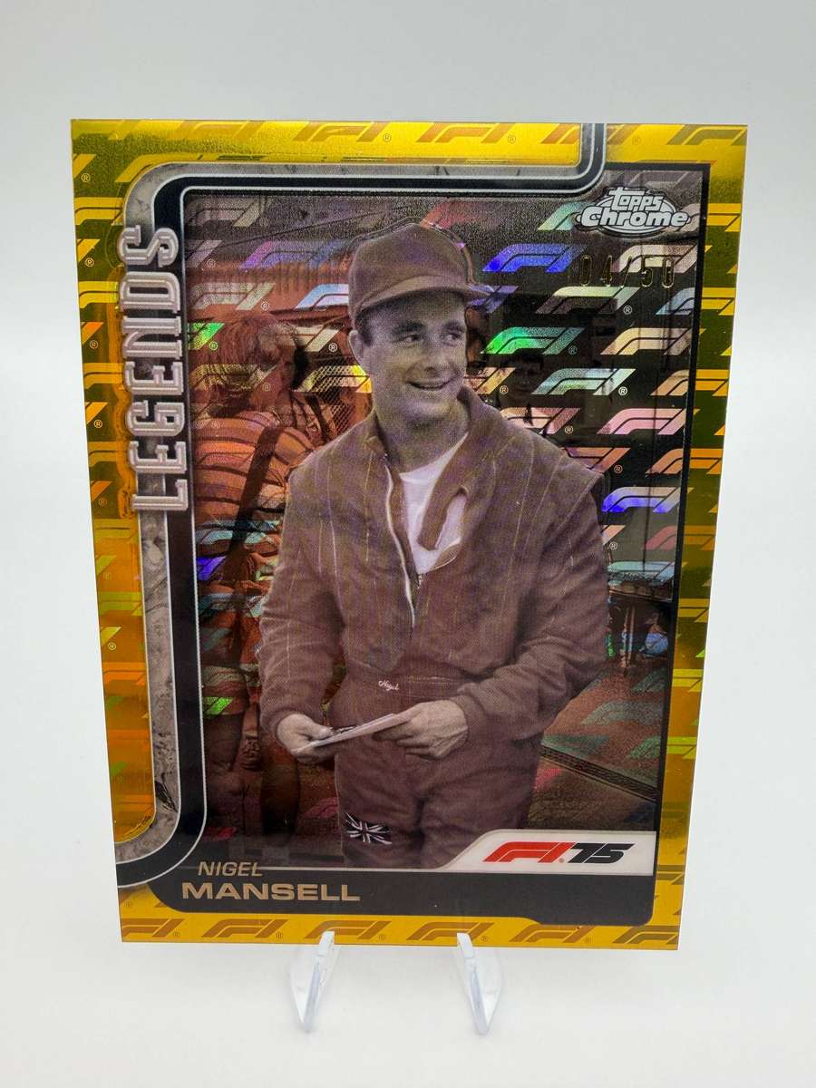 Topps F1 Chrome Legends Nigel Mansell Gold Logofractor /50