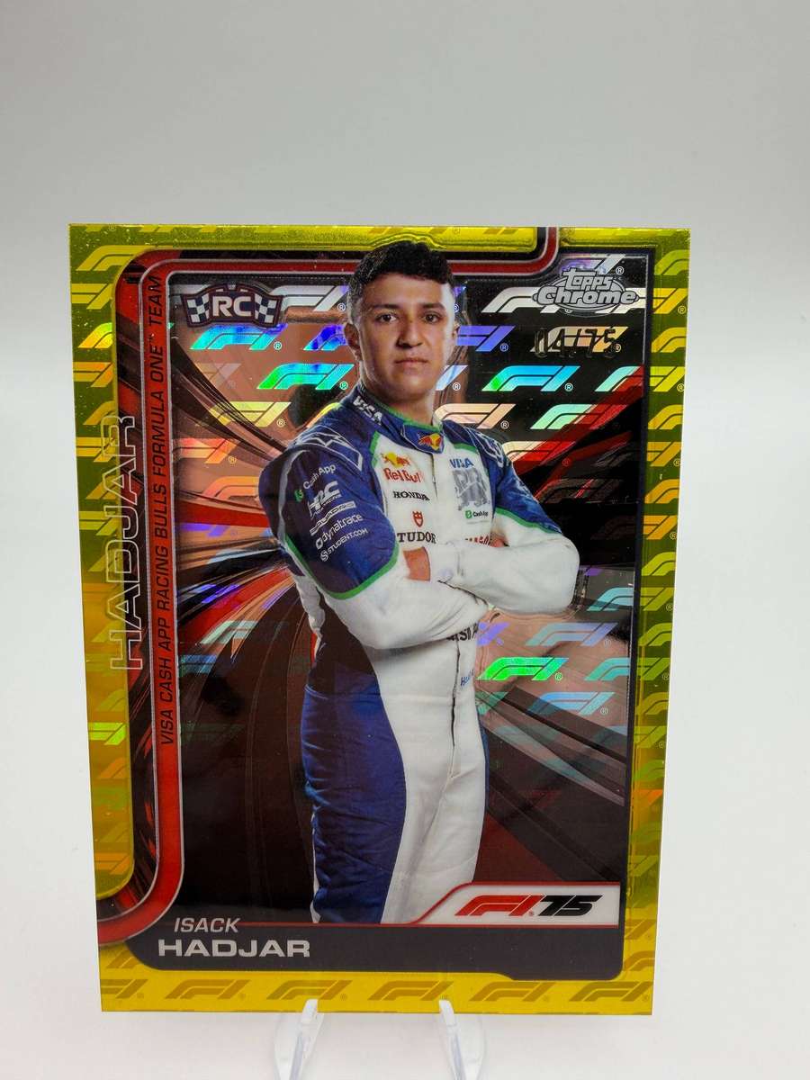 Topps F1 Chrome Isack Hadjar Rookie Portrait Logofractor /75