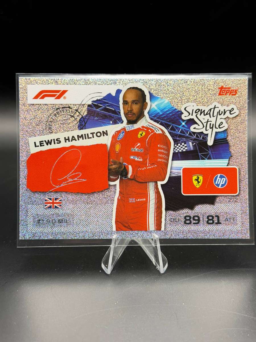 Topps F1 Turbo Attax Signature Style Lewis Hamilton