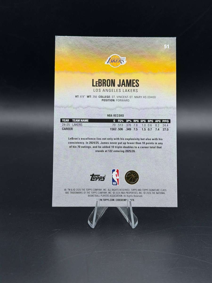 Topps Signature Lebron James