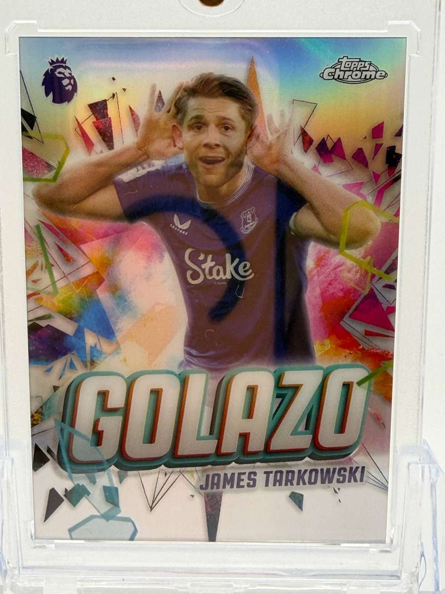 2026 Topps Chrome Premier League Golazo James Tarkowski Everton