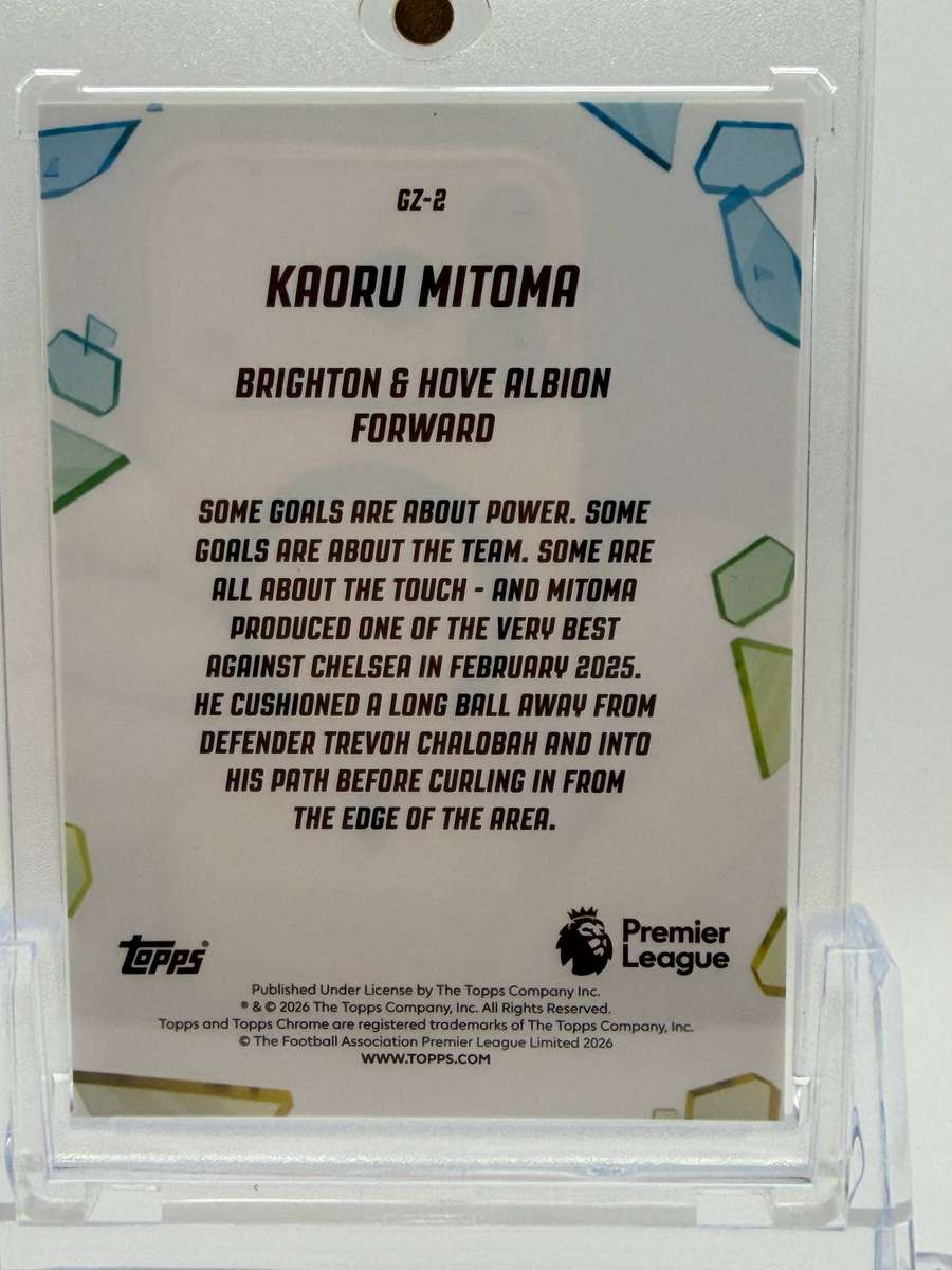 2026 Topps Chrome Premier League Golazo Kaoru Mitoma Brighton