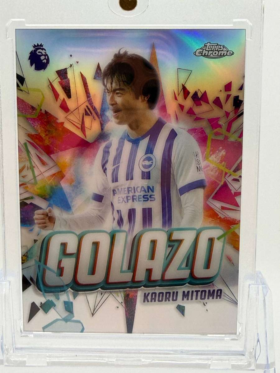 2026 Topps Chrome Premier League Golazo Kaoru Mitoma Brighton