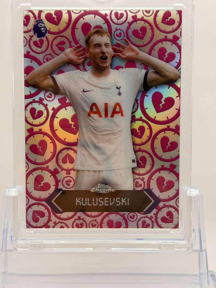 2026 Topps Chrome Premier League Heartbreakers Dejan Kulusevski Tottenham Hotspur