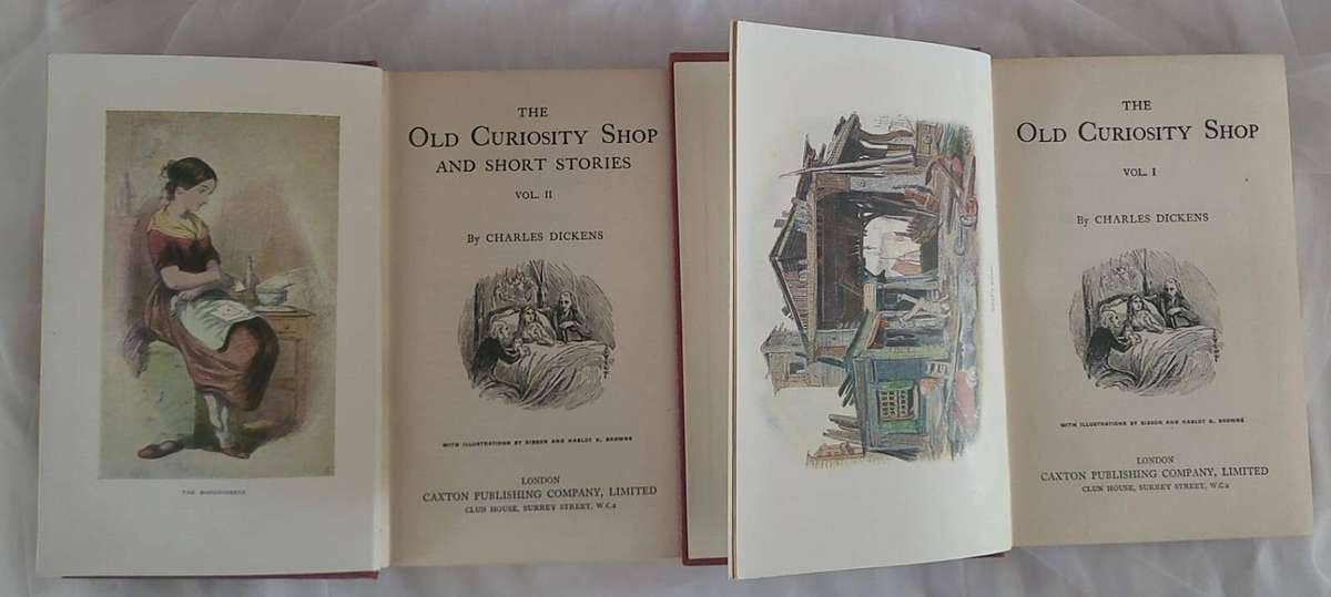 Charles Dickens 22 Volume Caxton London Edition Set Circa 1900-1910 Antique
