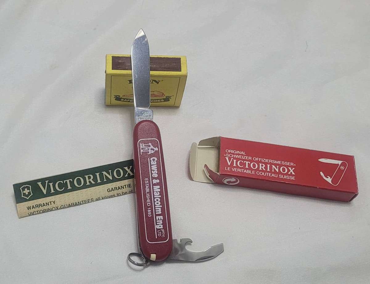 Victorinox Bantam Knife  Officier Suisse  Cawse & Malcolm Eng Advertising Edition