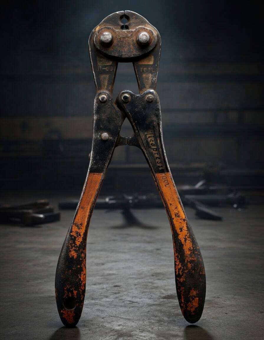 Vintage Bolt Cutters / Wire Cutters  Compress Tool  Compound Action  Vintage Workshop Hand Tool