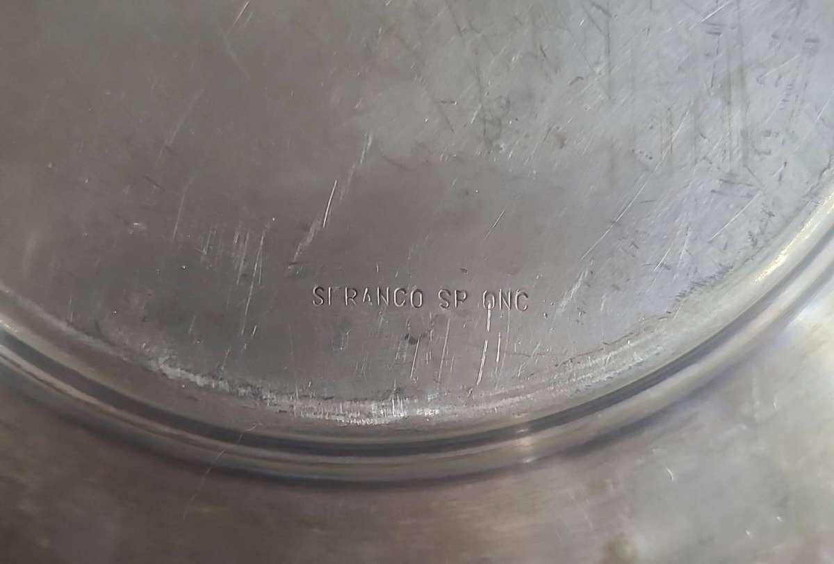 SERANCO Silverplate Round Serving Dish with Handles  SP ONC