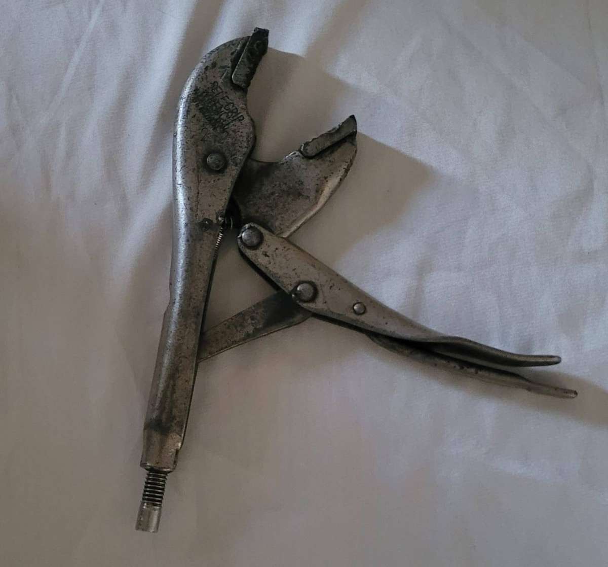 Vintage Mole Locking Pliers  Long Nose  For Repair or Parts