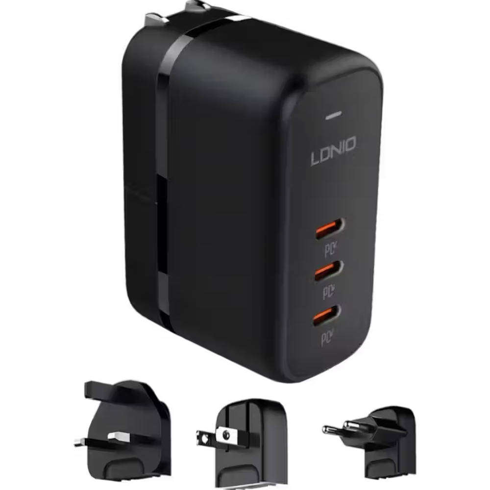 LDNIO - Q367 - 3 Port Fast Charger Adaptor - Black