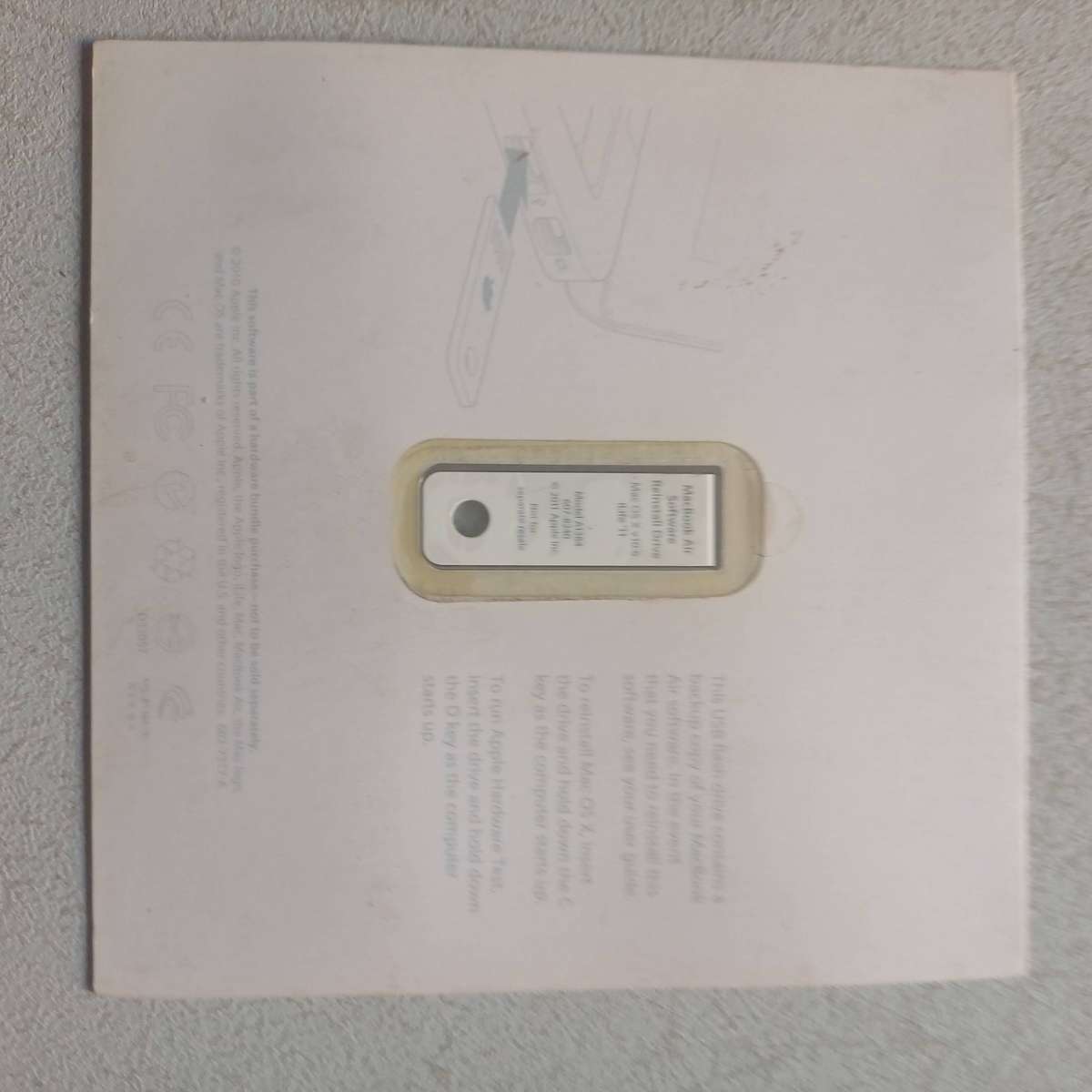 official Apple MacBook Air Software Reinstall USB flash drive (Model A1384)