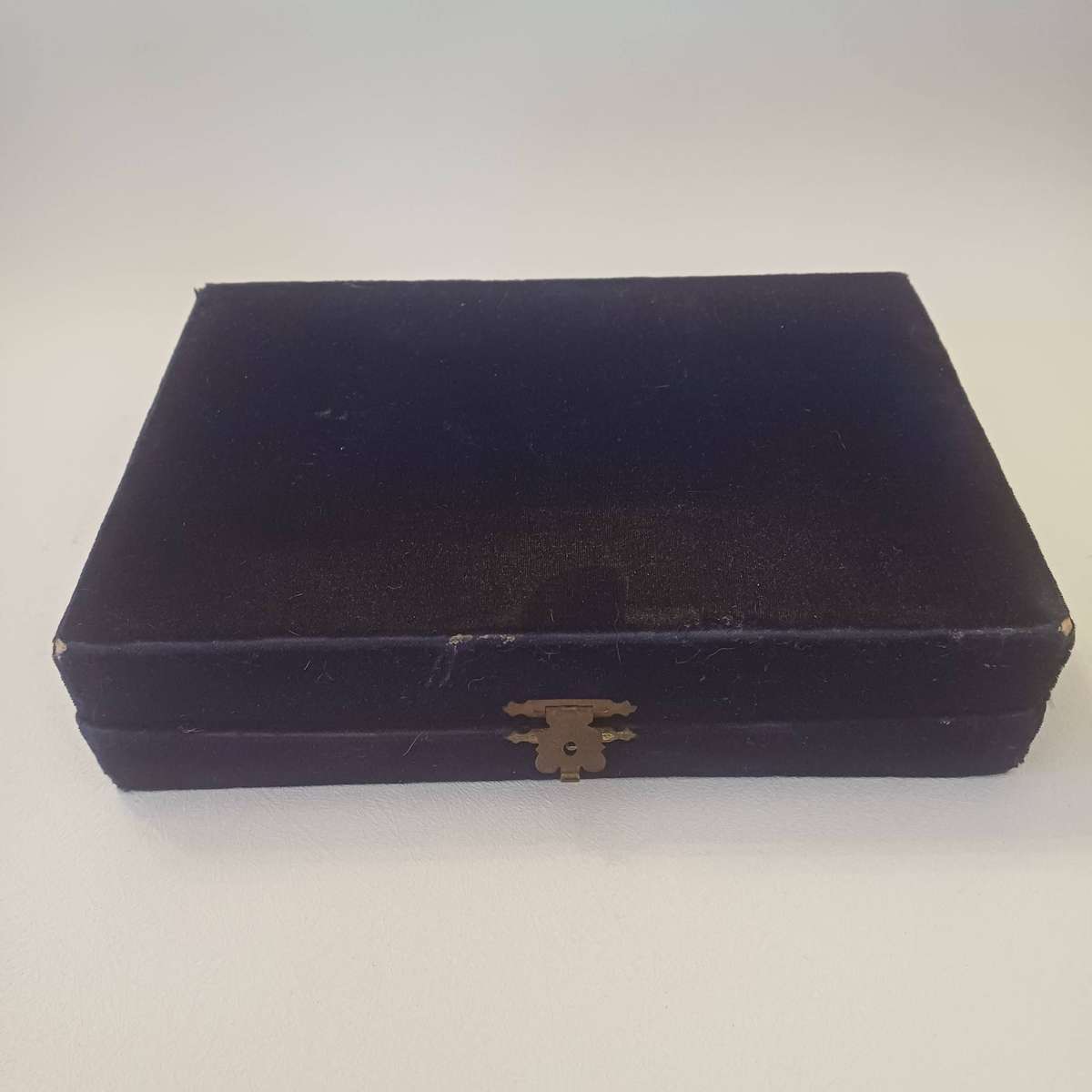 Vintage Blue Velvet Box