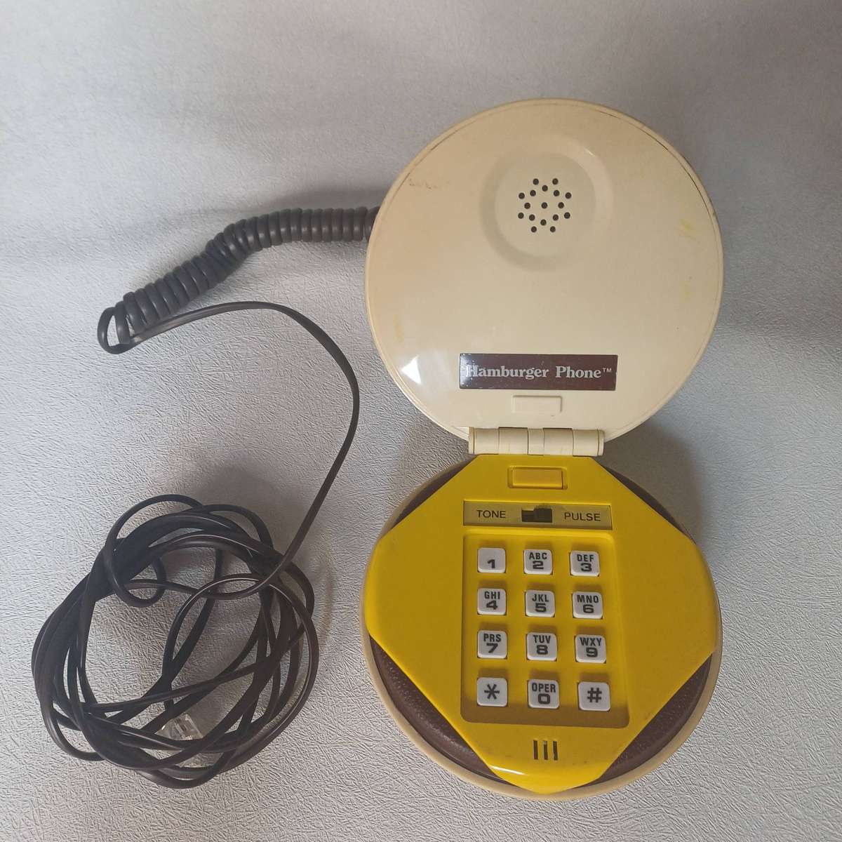 Vintage Novelty Classic Hamburger Shaped Phone