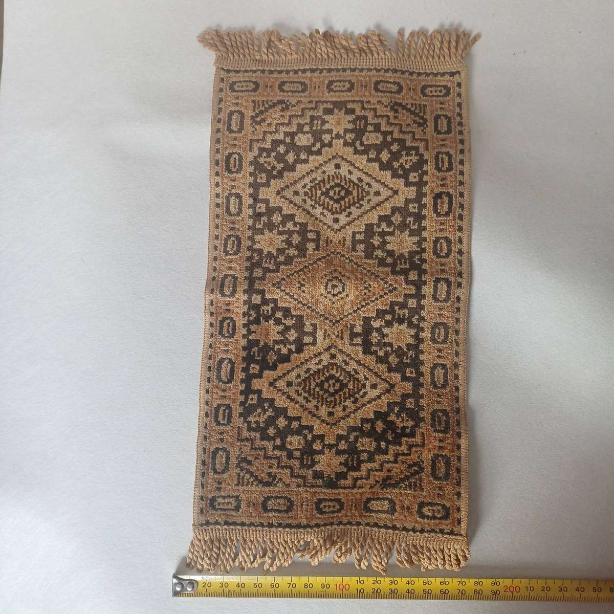 Miniture Afgan Style Rug  34cm x 16.5cm