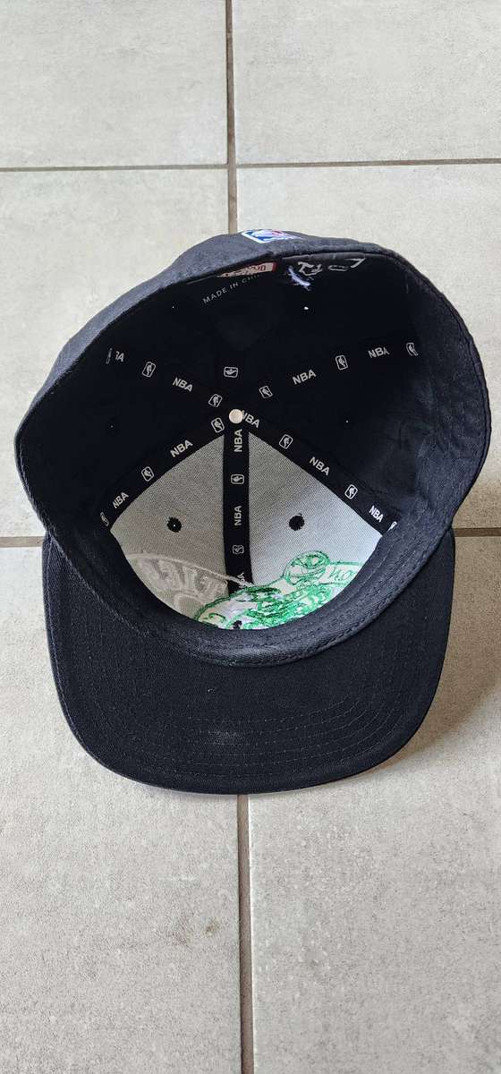 Fitted Cap Boston Celtics NBA Hardwood Classics Hat Size 7 1/4 Black Green White
