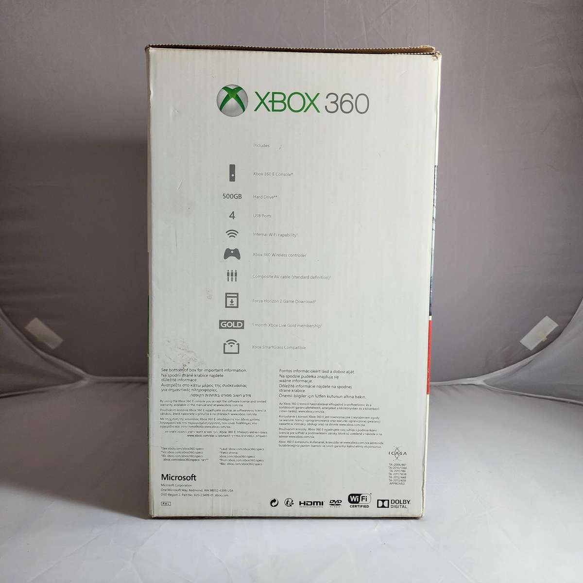 Xbox 360 500GB Console with Controller & Cables - Black