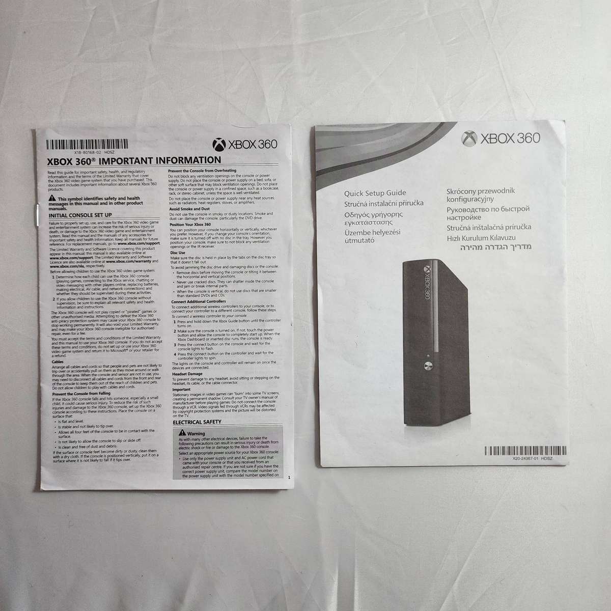 Xbox 360 500GB Console with Controller & Cables - Black