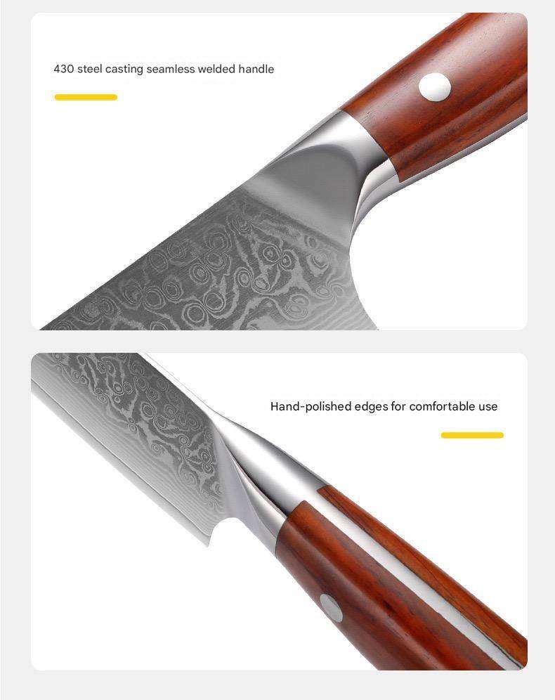 8" 67-Layer Damascus Chef Knife with Sandalwood Handle