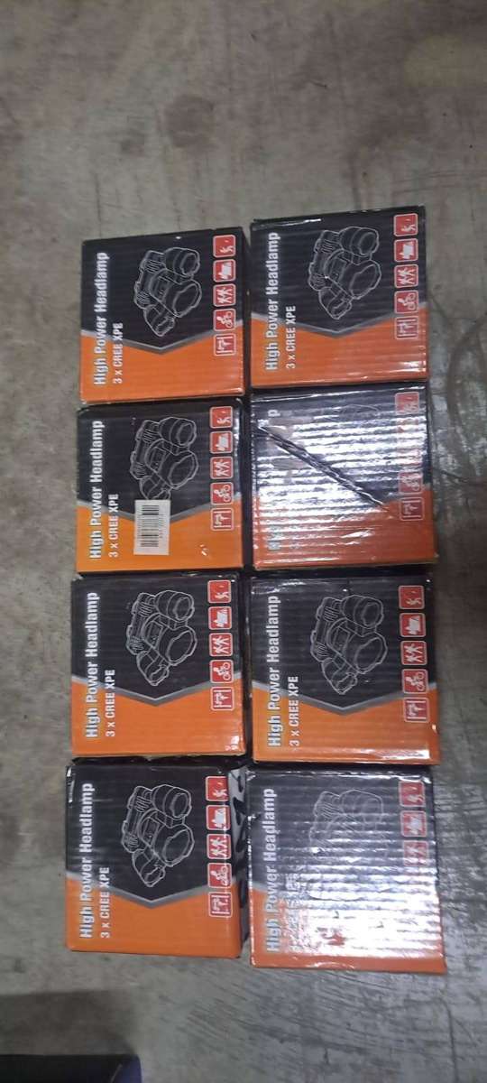 Bulk Pack: 8x High Power Headlamps (3 x CREE XPE LEDs)