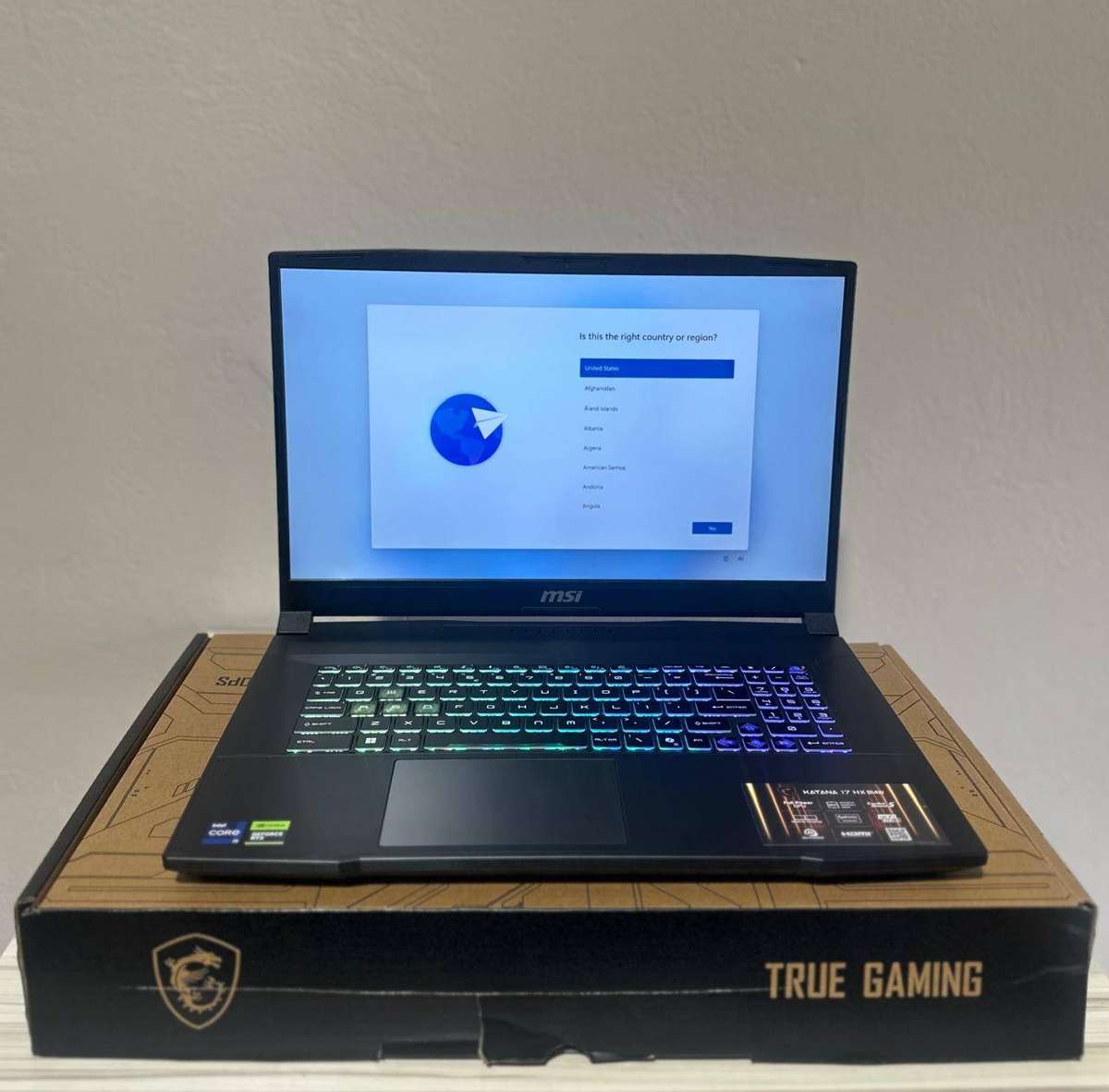 MSI Katana 17 HX Intel Core I9 14TH GEN RTX 5070 8GB 32GB DDR5 1TB