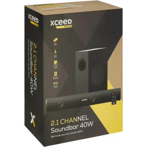 WIRELESS BLUETOOTH SOUNDBAR 2.1 WITH SUBWOOFER, 40W ,BIG SOUND,CLEAR BASS, REMOTE,BARGAIN