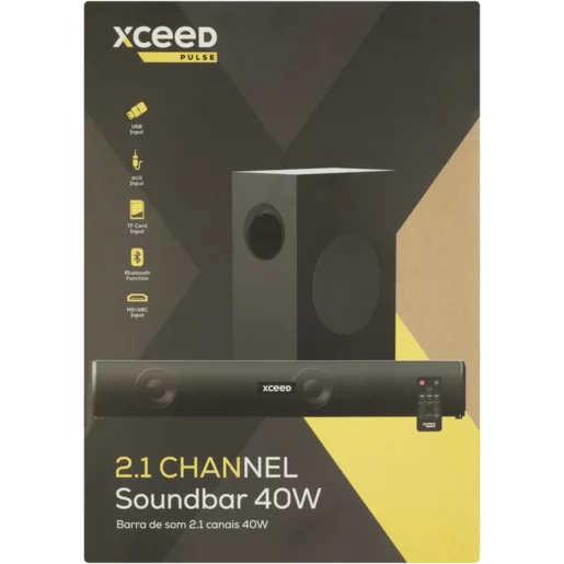 WIRELESS BLUETOOTH SOUNDBAR 2.1 WITH SUBWOOFER, 40W ,BIG SOUND,CLEAR BASS, REMOTE,BARGAIN