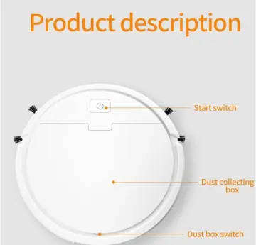 3-In-1 Smart Vacuum Robot Cleaner - White
