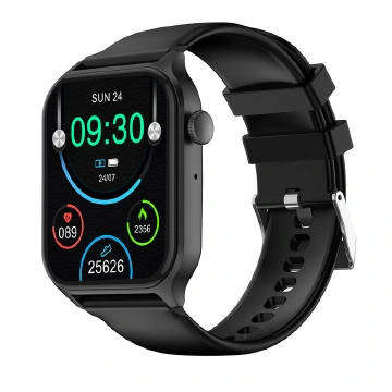 1.83" Screen Unisex Waterproof Smart Watch - Black