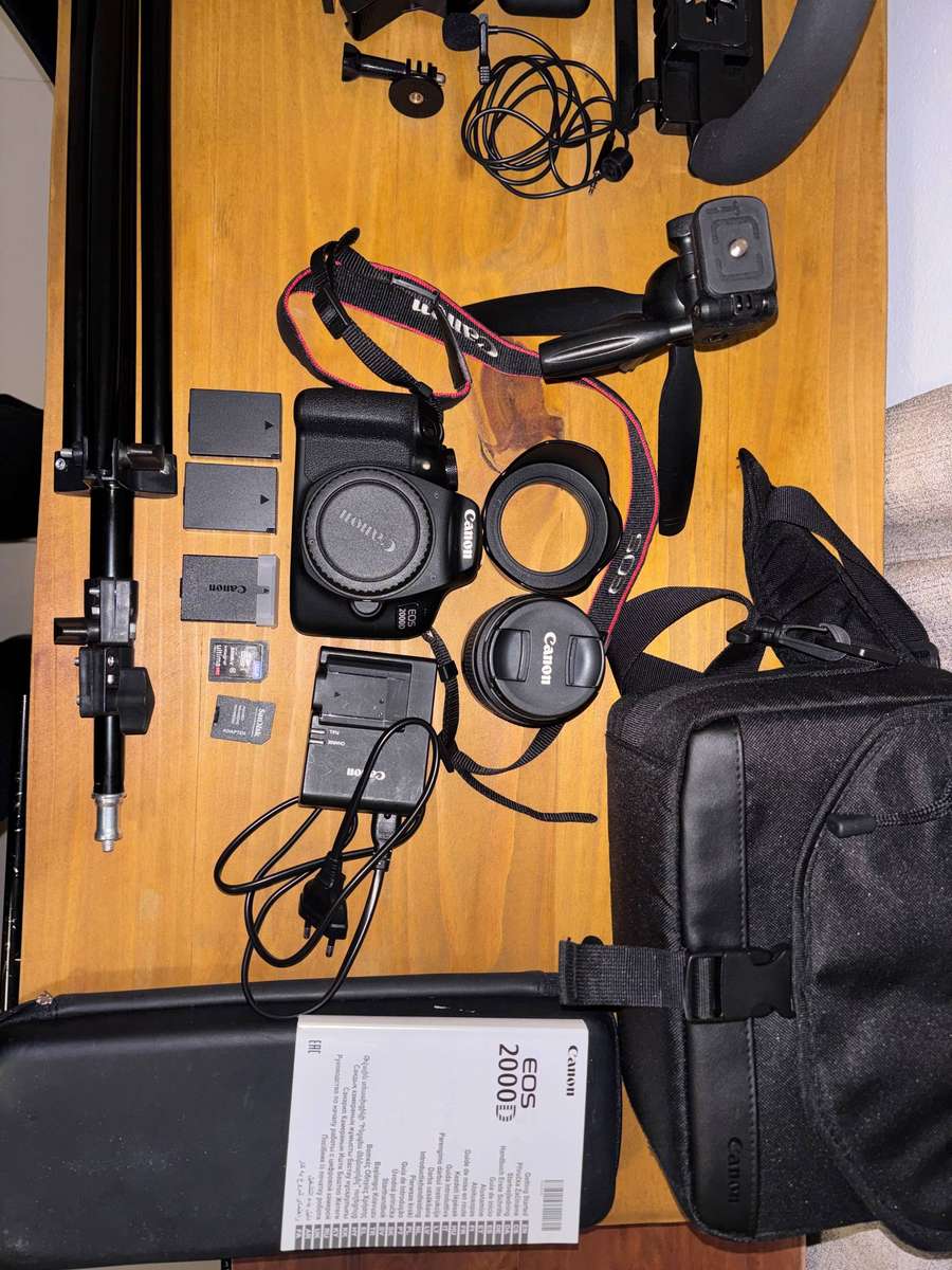 Canon camera bundle with lenses and accessories