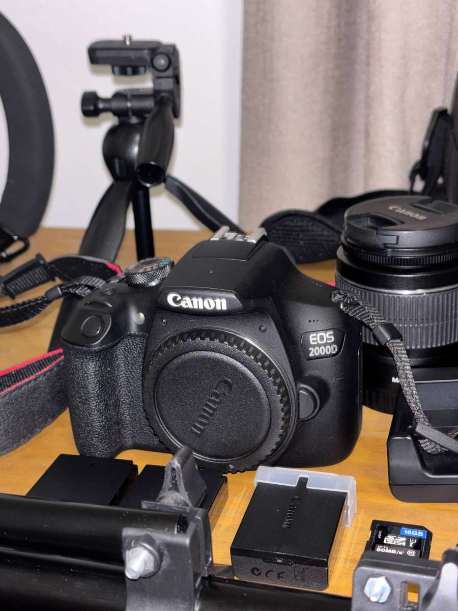 Canon camera bundle with lenses and accessories