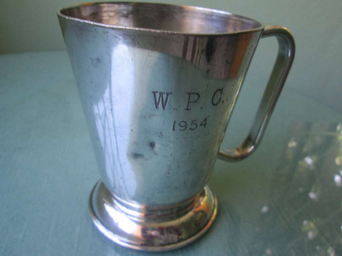 Beautifull Antique silver plated MUG