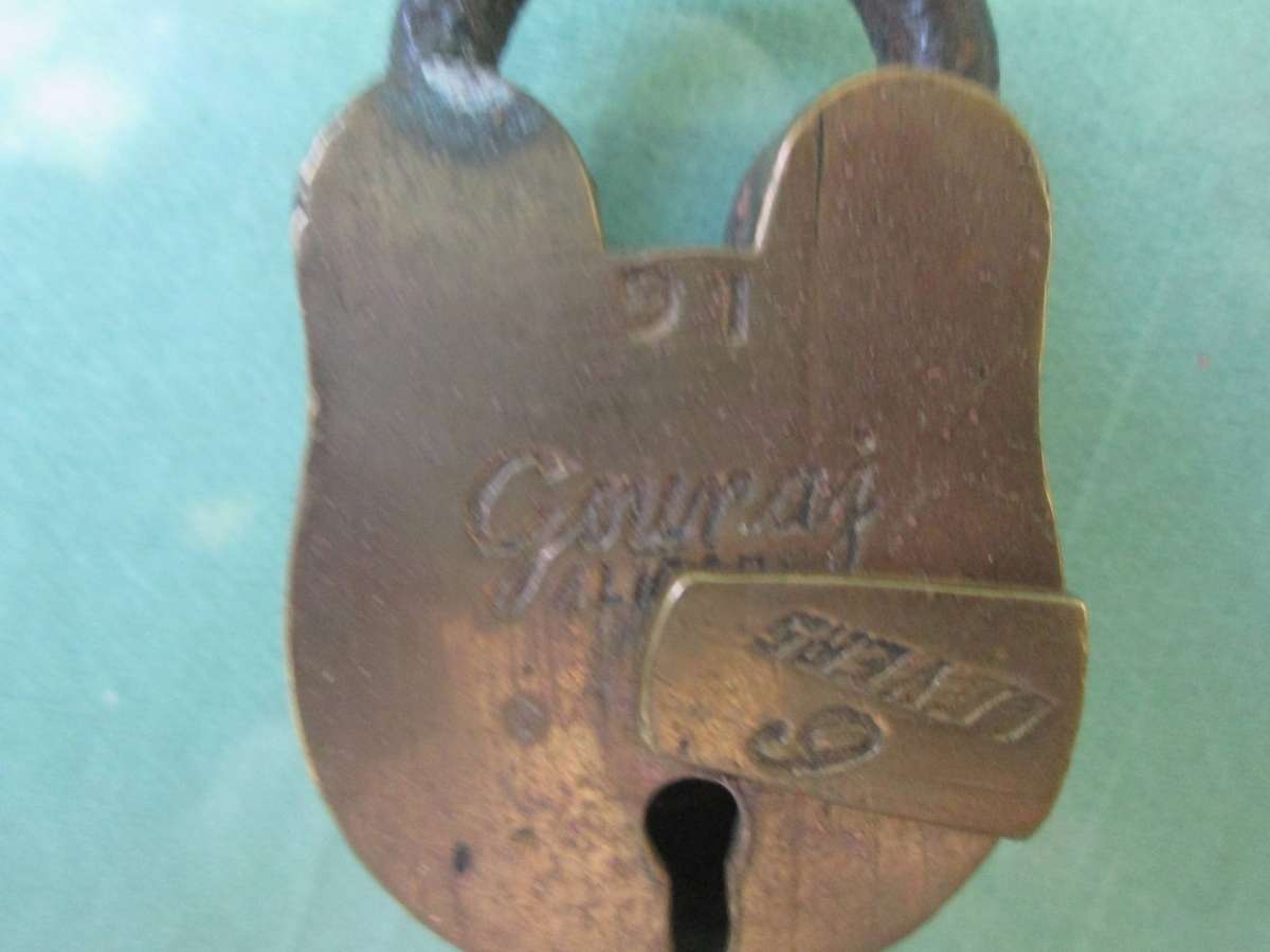 2x Antique Indian Locks with keys- in working condition