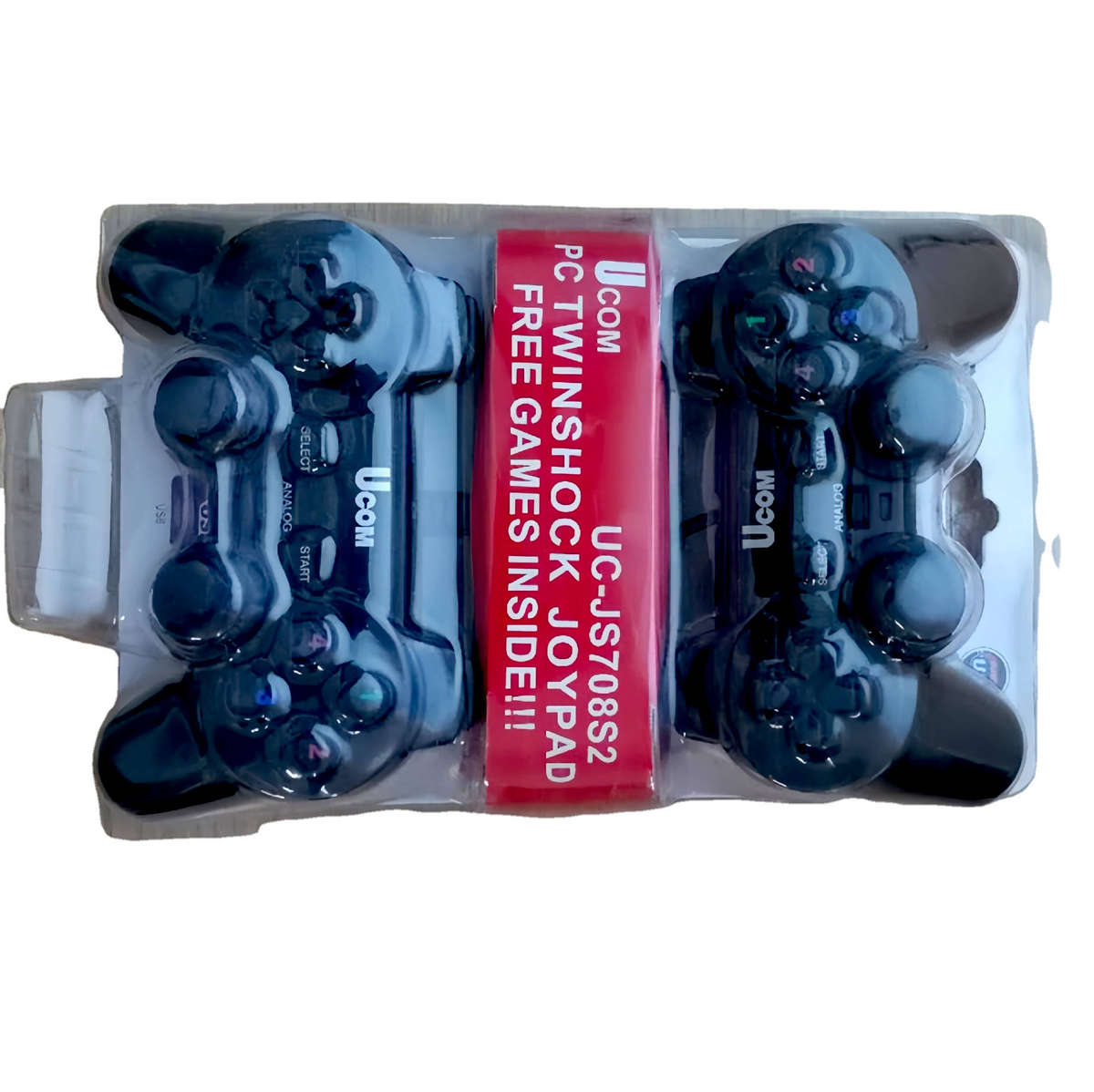 PC Wired Game  Controller Set of 2 - (Black)