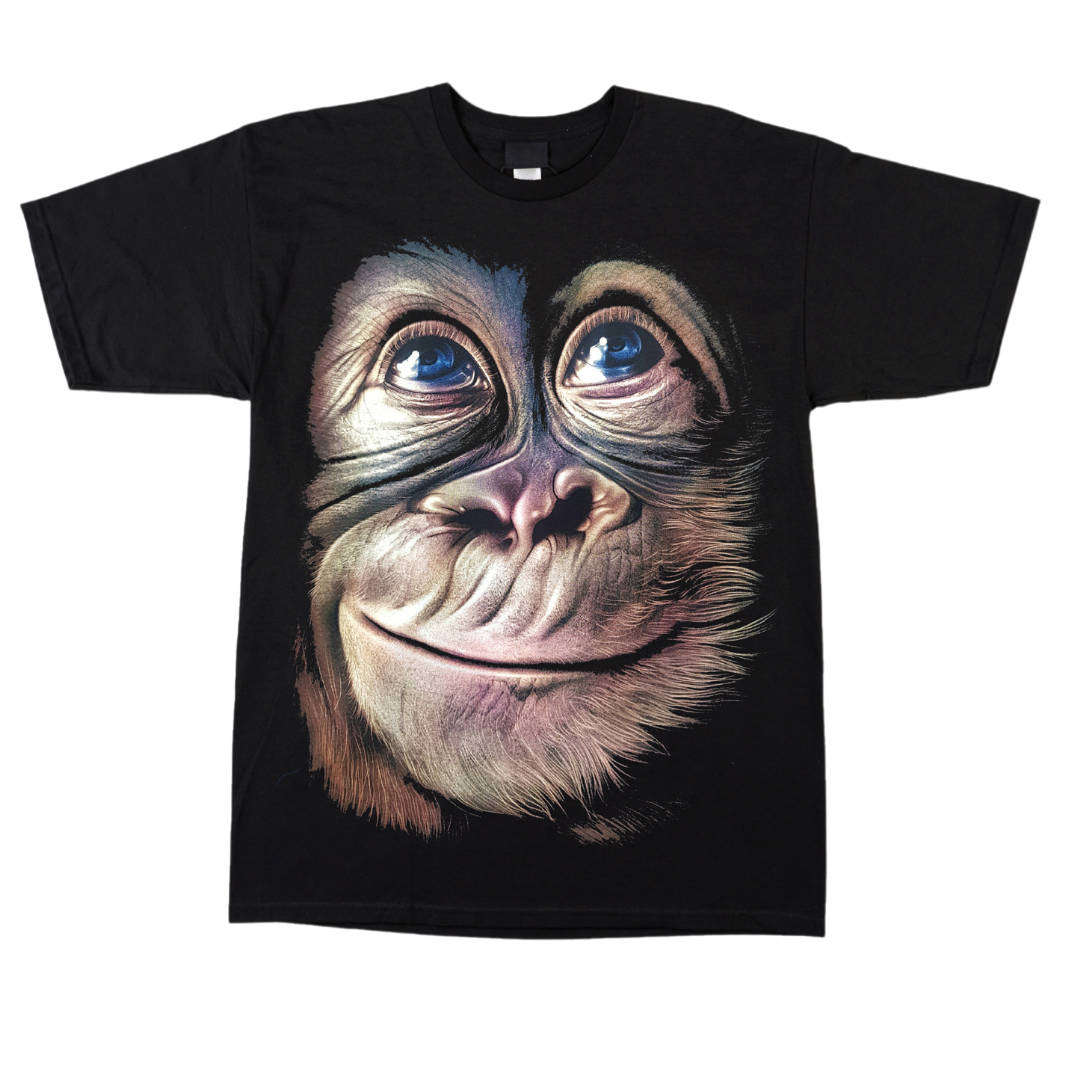 Monkey T-shirt-High Definition Glow In The Dark - Black (TS0013 S)
