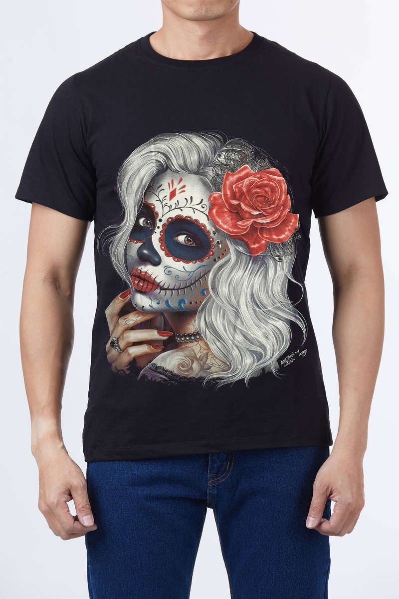 Lola - Black T-Shirt - High Definition Glow In The Dark (TS0141S)